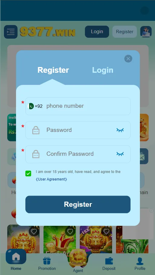 Register to 9377 Game Download